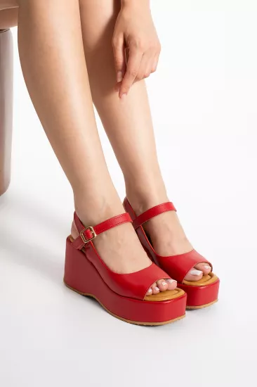 Kırmızı Verona Sandalet | 33-40 Numara