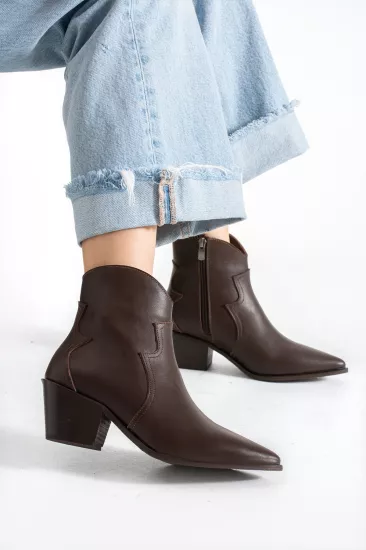 Merlot Western Acı Kahve Deri Bot | 33-45 Numara