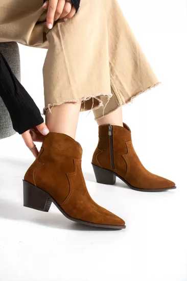 Merlot Western Taba Süet Bot | 33-45 Numara