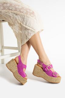 Verona Yazlık Sandalet - Fuşya | 33-40 Numara