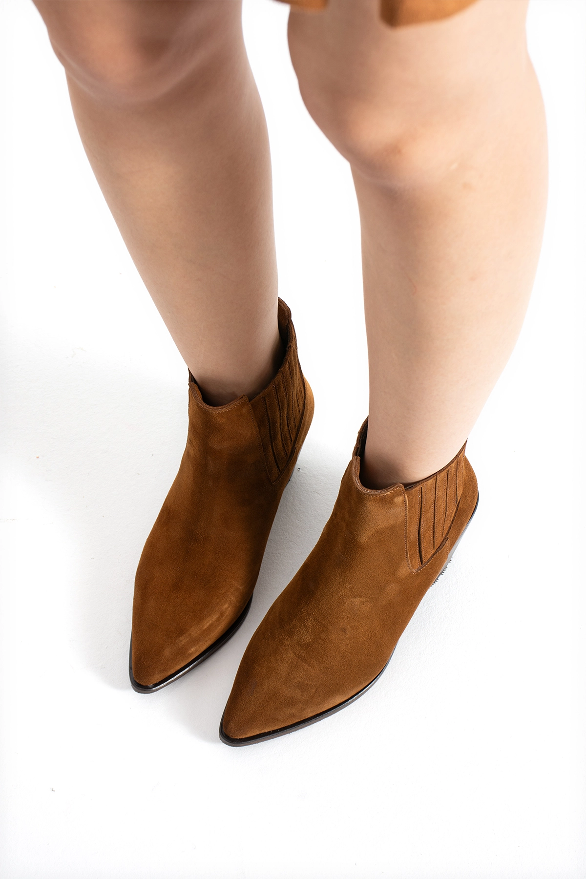  HOLLY WESTERN LASTİKLİ TABA SÜET BOT
